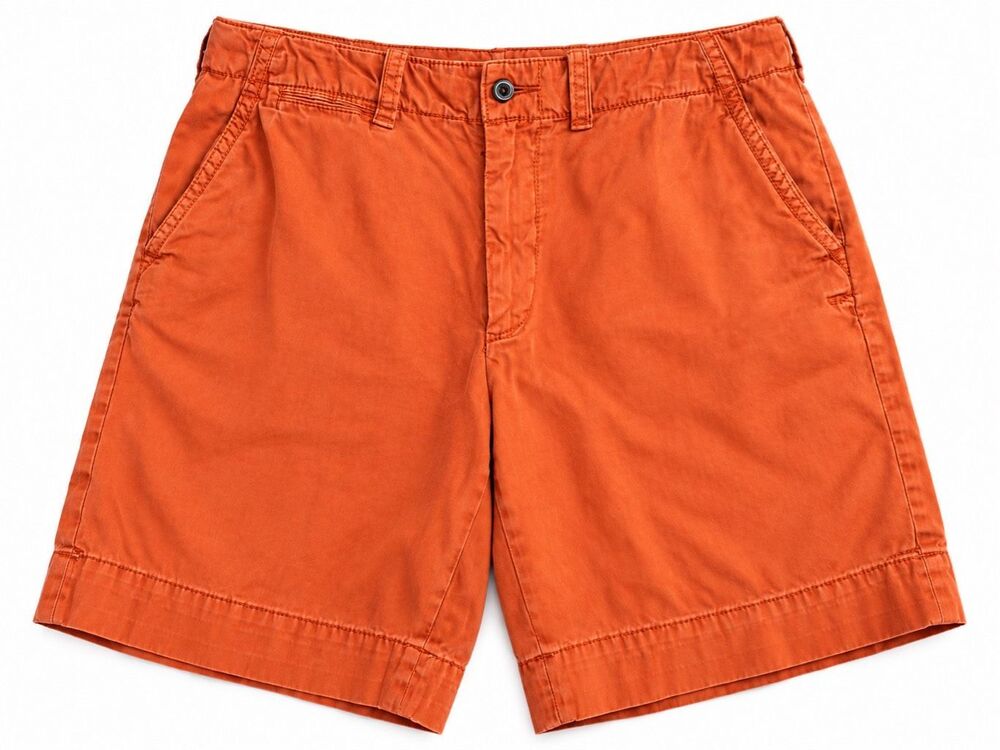 Polo Ralph Lauren Vintage Orange Chino Shorts Men’s Size 36 Preppy Cotton